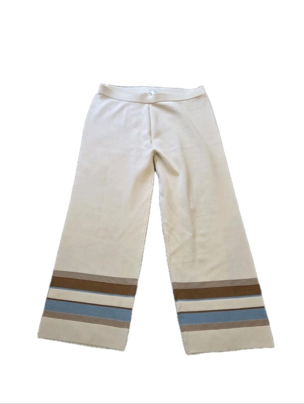 Marina Rinaldi Women's Sand Ubicare Knitted Pants Size XL (18-20) NWT $495